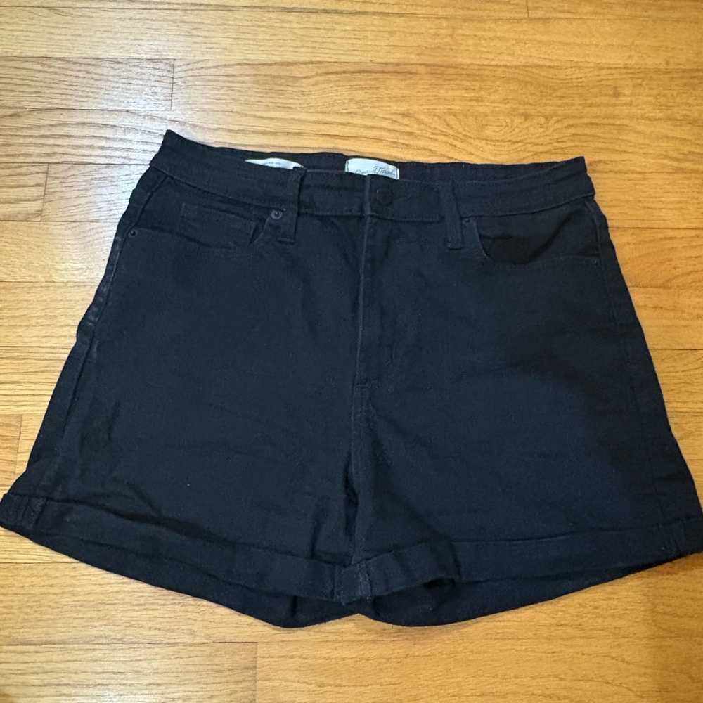 Black Jean shorts